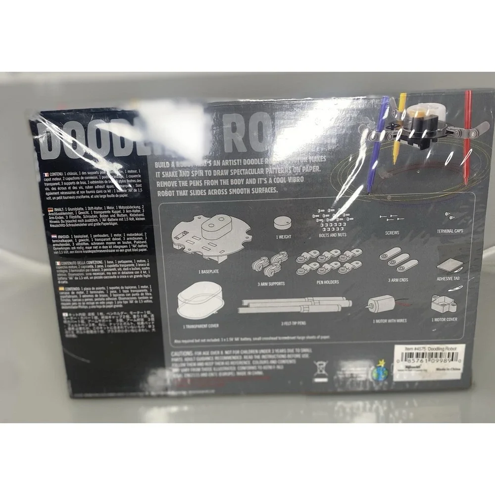 4M Doodling Robot Fun Mechanics Kit Build Art Create